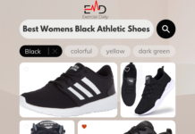 Womens Black Athletic Shoes