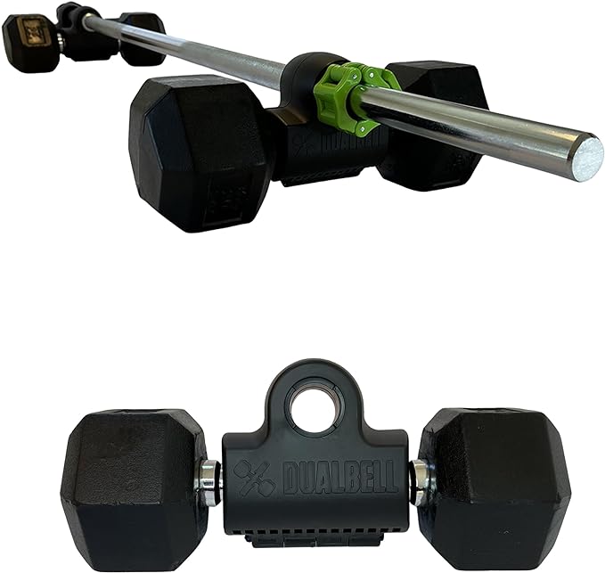 DUALBELL Pair for 1" bar- Dumbbell to Barbell Adapters