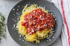 Spaghetti Squash with Tomato Sauce