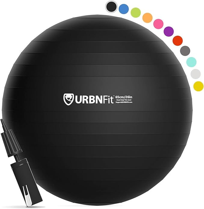 URBNFit Exercise Ball - Yoga Ball in Multiple Sizes for Workout