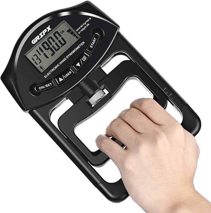 GRIPX Digital Hand Dynamometer Grip Strength Measurement Meter