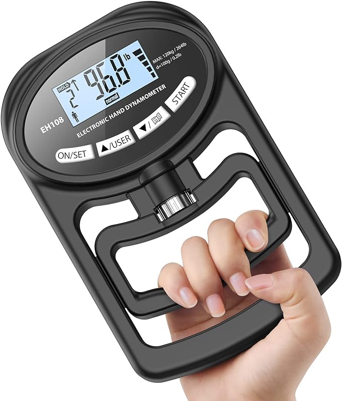 HICHOR Hand Dynamometer Grip Strength Trainer