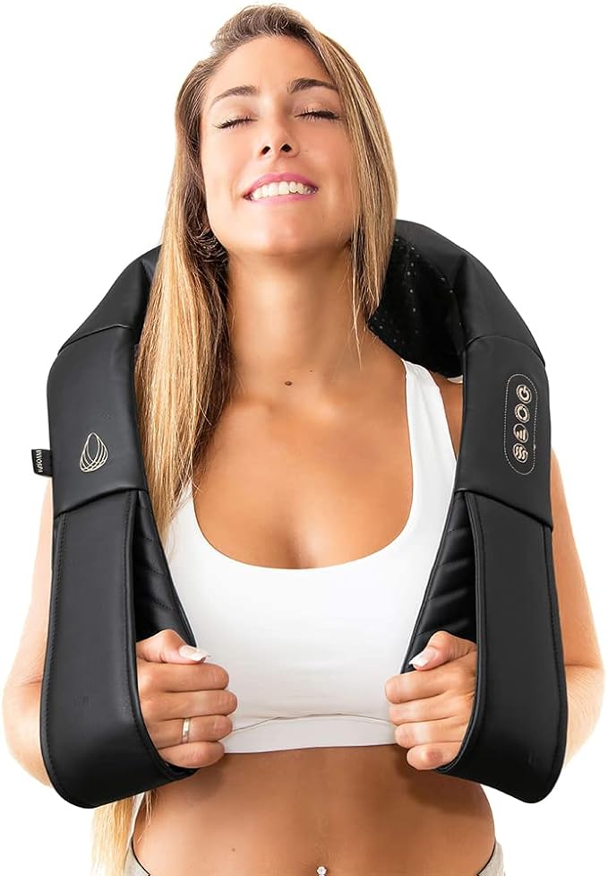 InvoSpa Shiatsu Back Shoulder and Neck Massager with Heat