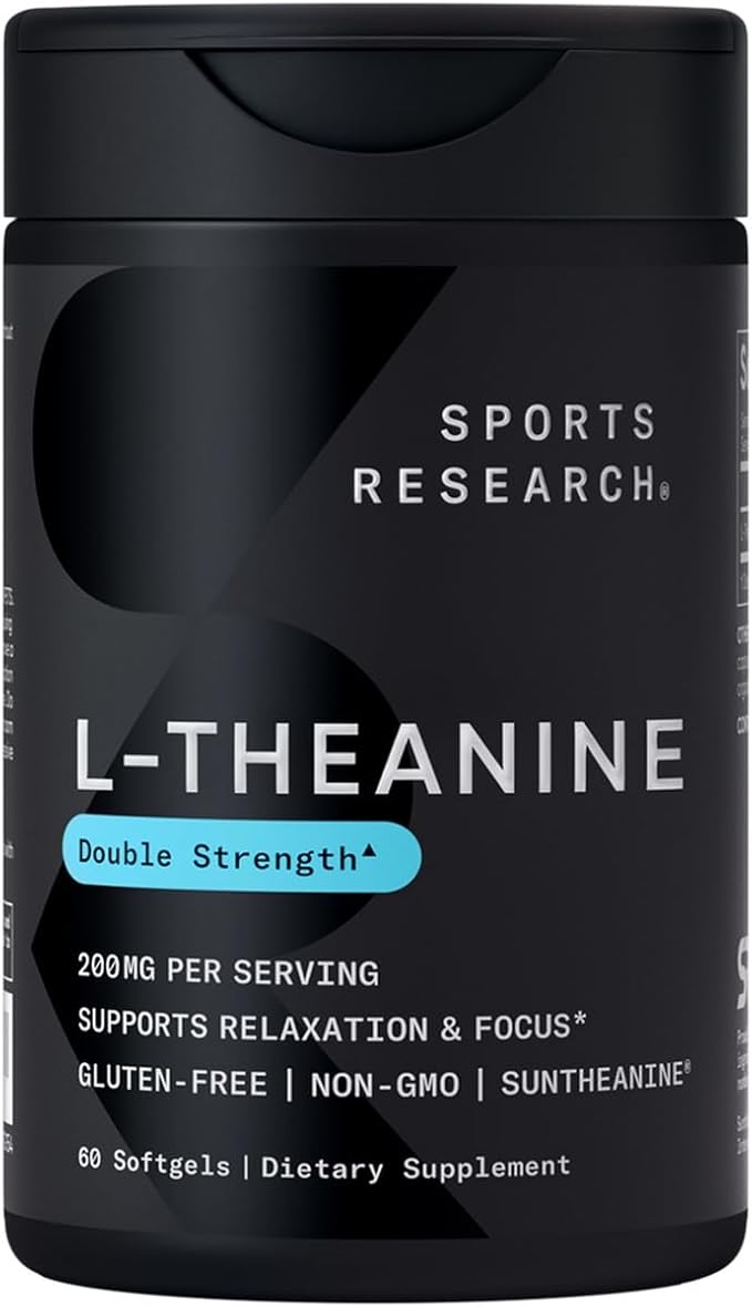 Sports Research Double Strength L-Theanine Supplement