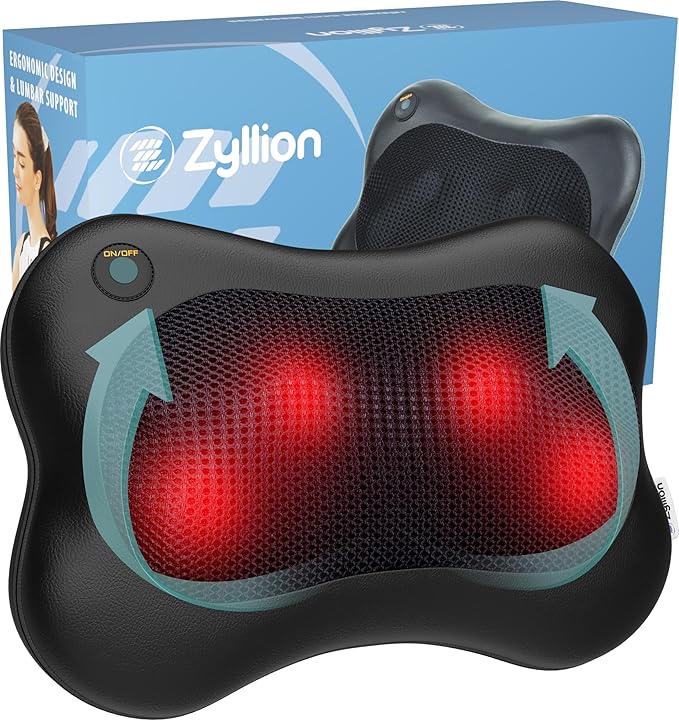 Zyllion Shiatsu Back and Neck Massager with Heat