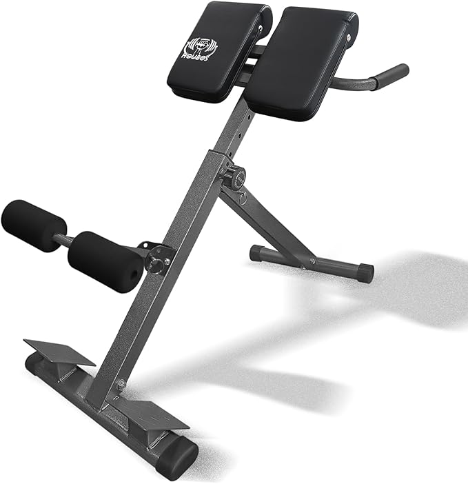 Hyperextension Roman Chair - Adjustable Bench Foldable Exercise Bench