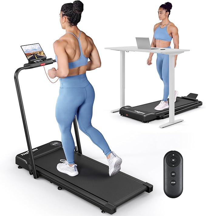 THERUN 2.5 HP 2-in-1 Walking Pad with Fold-Down Handle