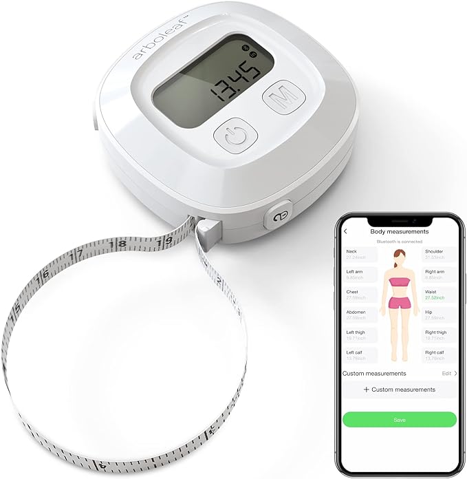 Arboleaf Digital Body Tape Measure, 60in Body Measuring Tape