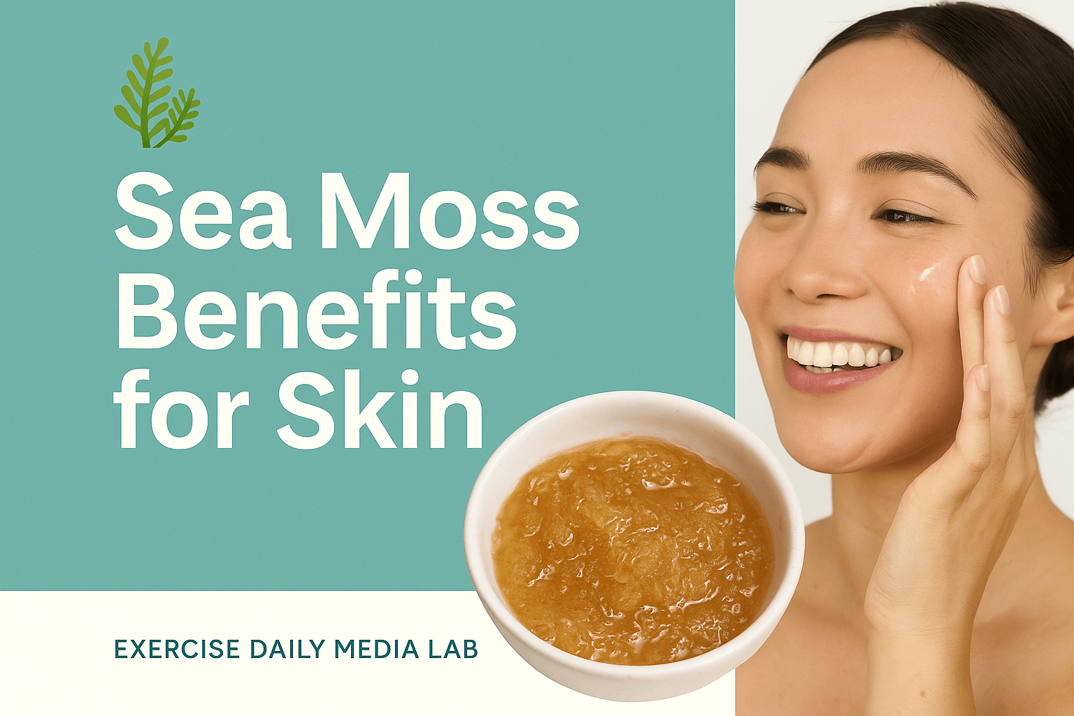 Sea moss gel for glowing skin and acne treatment