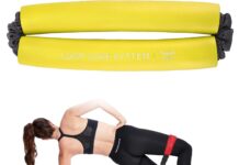 yellow resistance loop band hip core training band