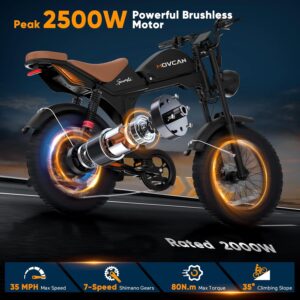 Close-up of MOVCAN V70 electric bike with motor and hydraulic brakes