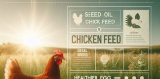 Seed oil free chicken feed for healthier pasture-raised eggs