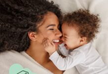 Amazon Baby Registry welcome bag filled with baby product samples