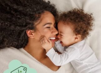 Amazon Baby Registry welcome bag filled with baby product samples