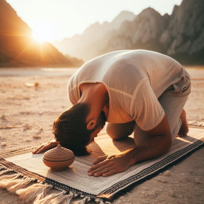 grounding-turbah-forehead-prostration-1200x675.jpg Forehead grounding on unglazed clay turbah during prostration