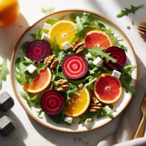 Roasted beet and citrus salad for winter training recovery