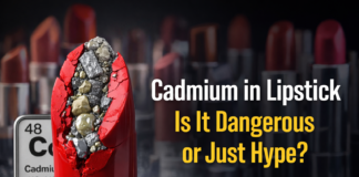 Cadmium in lipstick safety explained with cosmetic testing concept