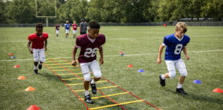 Football speed drills for youth improving agility and sprint performance